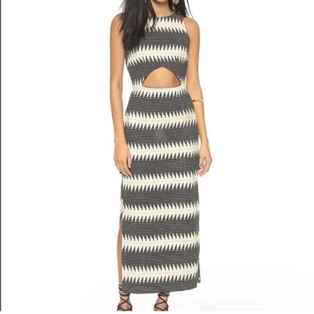 Mara Hoffman black and white cutout dress size 2